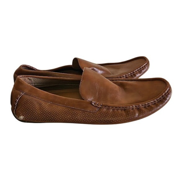 Aldo Driving Moccasins Men Size 13 Brown Slip On Loafers Oxford Casual - Picture 6 of 10